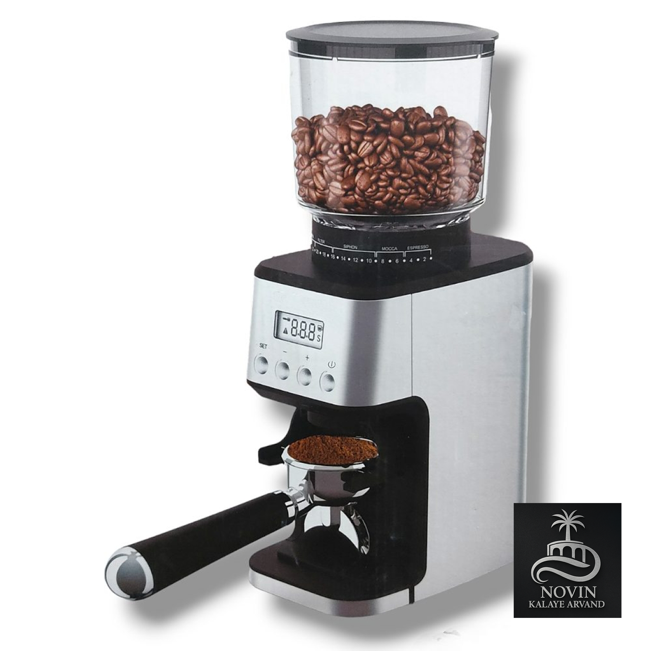 آسیاب قهوه دیجیتال ندوا مدل 222 - تصویر 6